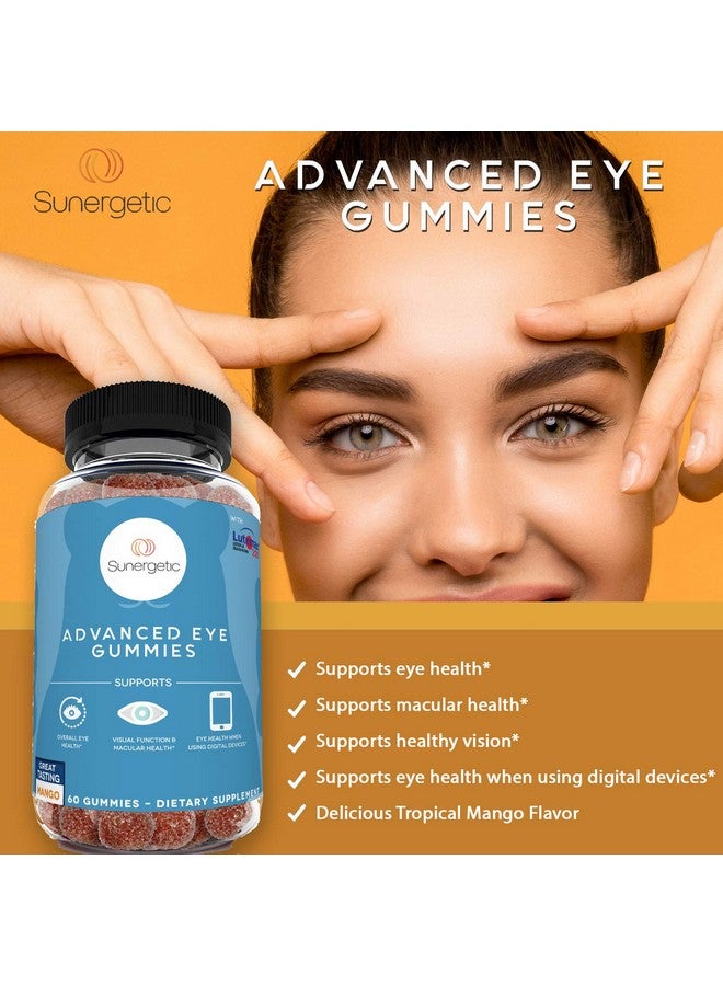 سانيرجيتيك حلوى جيلاتينية فاخرة لدعم العين - حلوى جيلاتينية باللوتين والزياكسانثين تدعم صحة العين بشكل عام والرؤية وصحة البقعة الصفراء - حلوى جيلاتينية باللوتين والزياكسانثين مع لوتيماكس 2020-60 للعين، خضعت للدراسة السريرية - Image 4