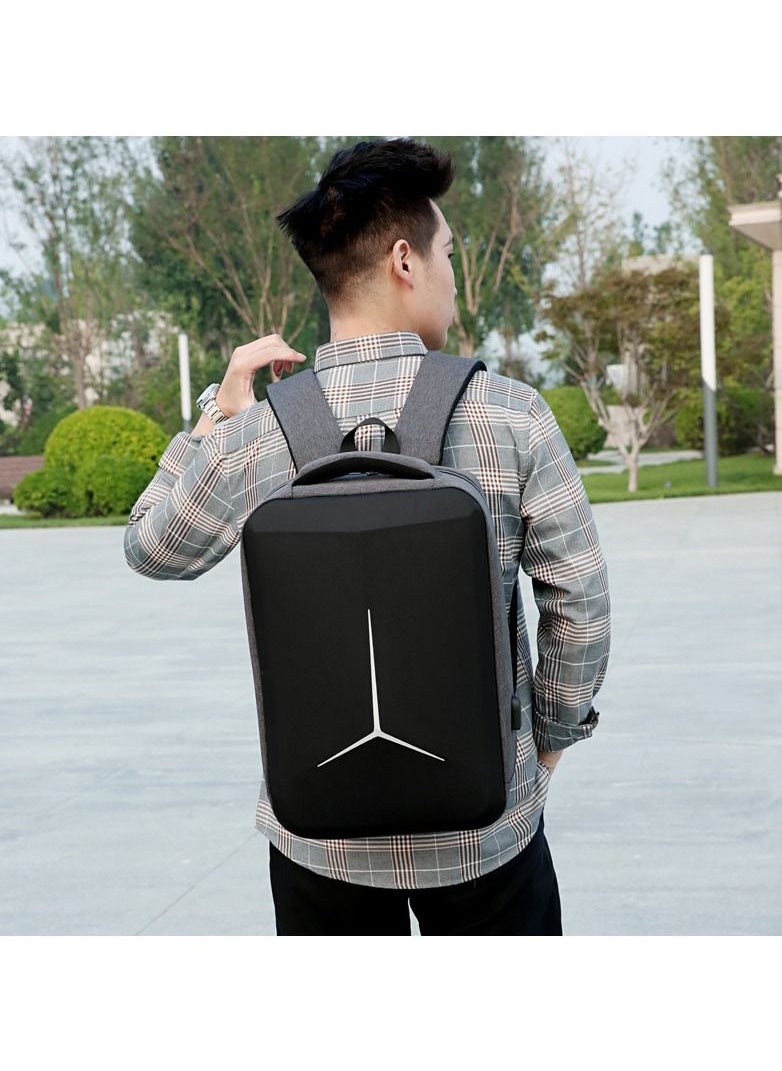 Anti theft Smart 15.6” Hard shell Laptop Backpack, waterproof bag, Business Travel Bag, Computer Bag, men's large capacity Backpack wth Aux, USB port and password Lock features