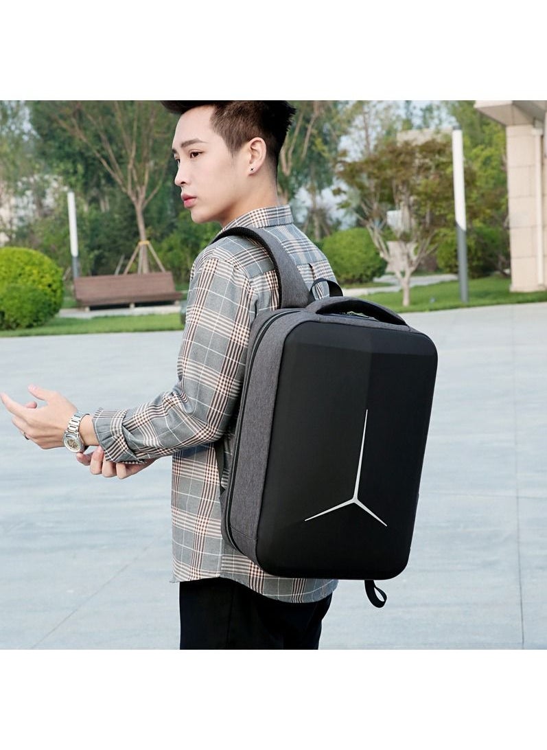 Anti theft Smart 15.6” Hard shell Laptop Backpack, waterproof bag, Business Travel Bag, Computer Bag, men's large capacity Backpack wth Aux, USB port and password Lock features