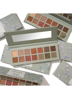 LAURA GELLER NEW YORK The Casual Collection Copper & Khaki 14 MultiFinish Eyeshadows : 14 Pigmented Eyeshadows Blendable Natural Look  - Image 4