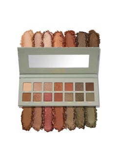 LAURA GELLER NEW YORK The Casual Collection Copper & Khaki 14 MultiFinish Eyeshadows : 14 Pigmented Eyeshadows Blendable Natural Look  - Image 2