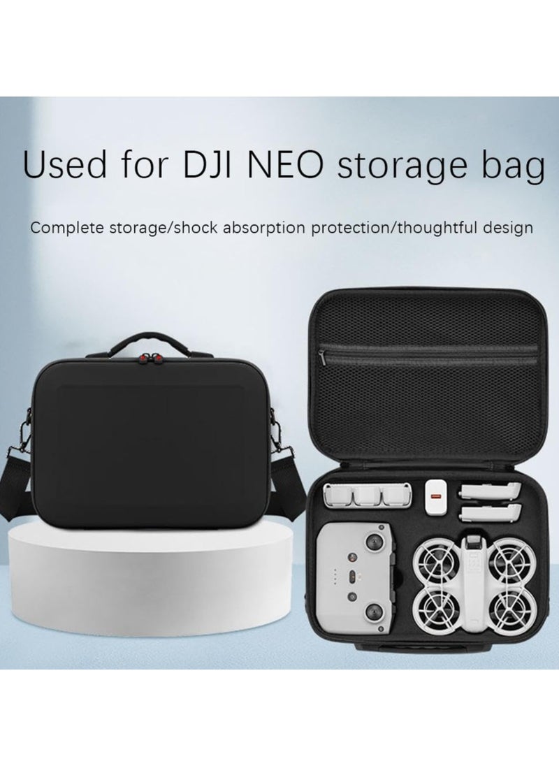 ماركة غير محددة DJI NEO اكسسوارات الطائرات بدون طيار حقيبة تخزين الأمتعة الصلبة DJI NEO Fly أكثر combo حزام الكتف رسول حقيبة ( أسود )  - Image 3