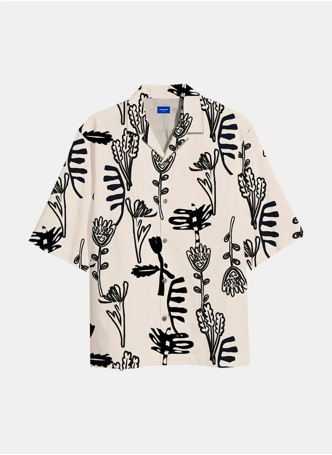 JACK & JONES Gallery Resort Relaxed Fit Shirt with Short Sleeves