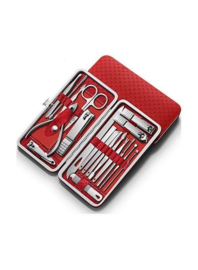 TWIREY Manicure Pedicure 16 Tools Set Nail Clippers Stainless Steel Professional Nail Scissors Grooming Kits, Nail Tools with Leather Case - Image 2