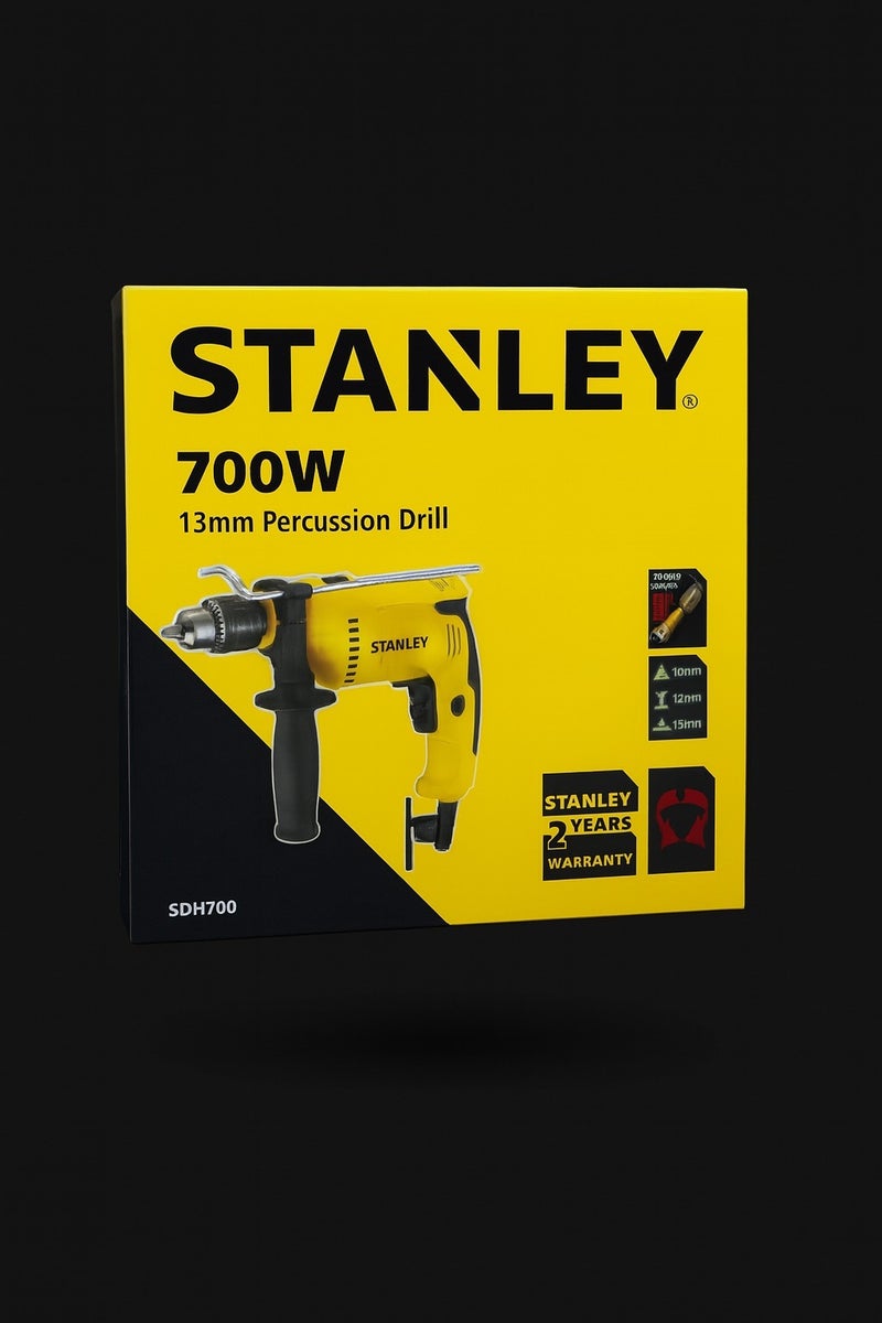 Stanly Stanley SDH700W - 700W Electric Hammer Drill with 13mm Head and Complete Tool Bag - Image 2