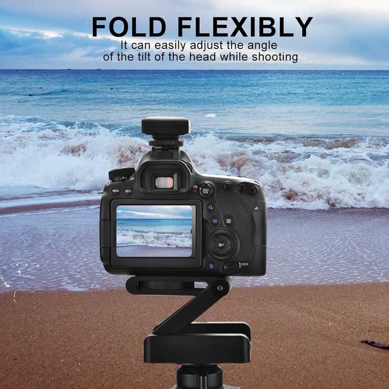 Z Type Tilt Flexible Folding Tripod Head 1 4 Mounting Screw for Nikon DSLR Portable Z-Type Tripod Head Flexible Tilt Head Folding Tripod Quick Release Plate Mounting with 1 - Image 5