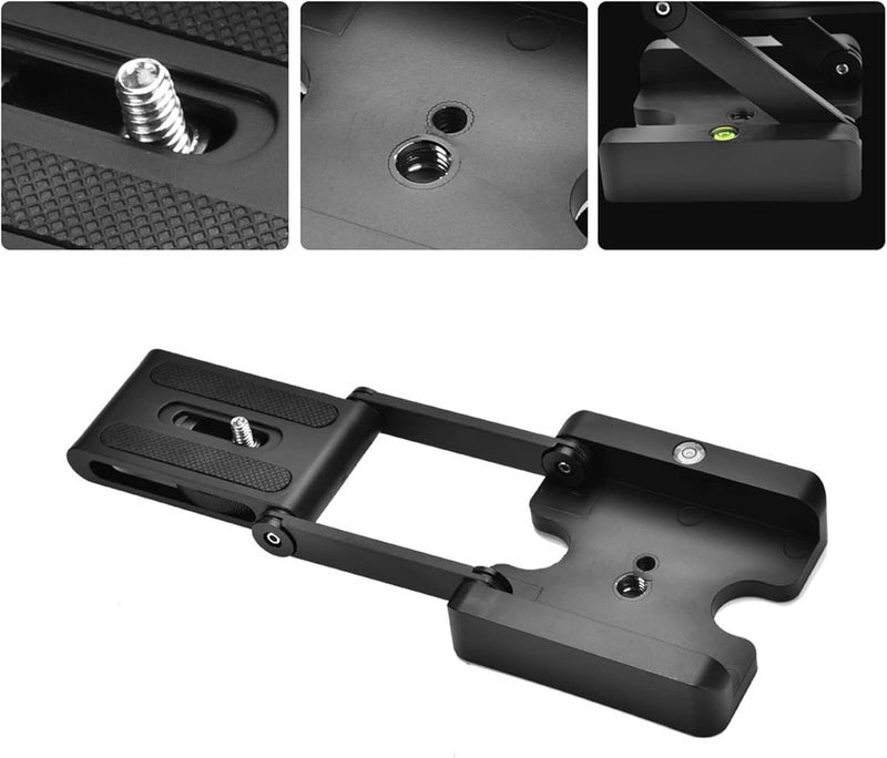 Z Type Tilt Flexible Folding Tripod Head 1 4 Mounting Screw for Nikon DSLR Portable Z-Type Tripod Head Flexible Tilt Head Folding Tripod Quick Release Plate Mounting with 1 - Image 4