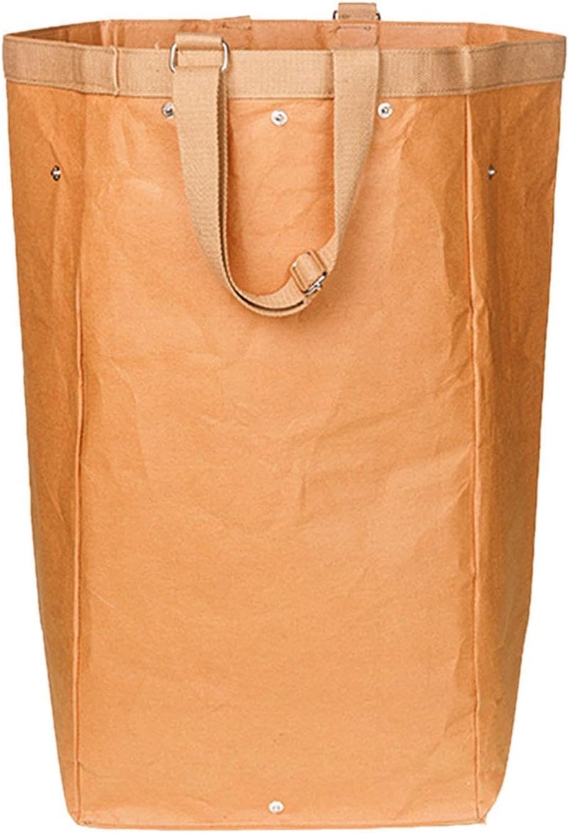Laundry Hamper for Organizing Clothes and Toys, Brown - Image 1