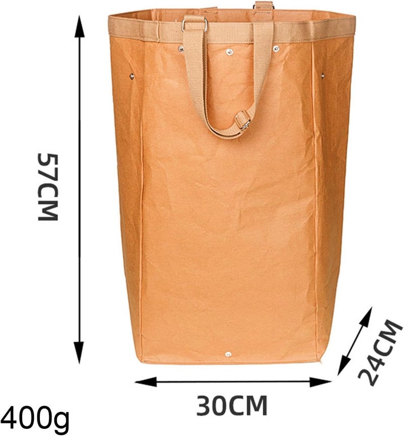 Laundry Hamper for Organizing Clothes and Toys, Brown - Image 5