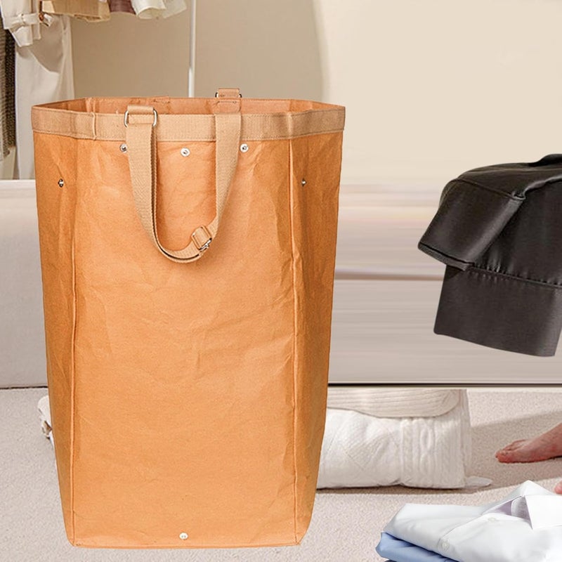 Laundry Hamper for Organizing Clothes and Toys, Brown - Image 2