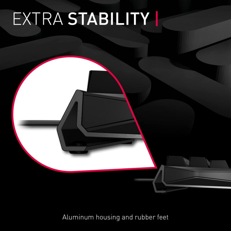 Cherry MX 3.0S, Wired Mechanical Gaming Keyboard, Robust Aluminum Housing, RGB-Lighting, Full Key Rollover, Anti Ghosting, MX RED Switches, White - Image 4
