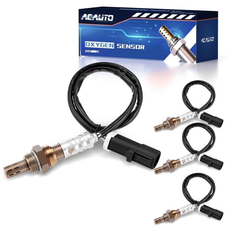 ACAUTO 4Pcs 15717 Oxygen O2 Sensor Upstream Downstream Fit for Ford F150 F250 F350 Ranger Escape Explorer Mustang Foucs Expedition Mazda Lincoln Jaguar Mercury Aston Martin 15716 15718