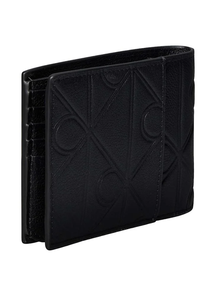CALVIN KLEIN Emblem AOP Embossed Trifold Wallet