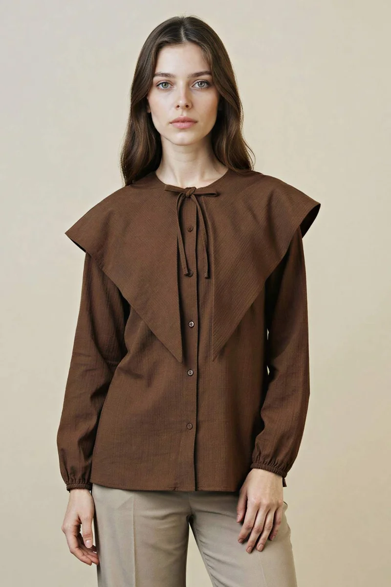 DeFacto 100% Cotton Crinkle Fabric Tunic