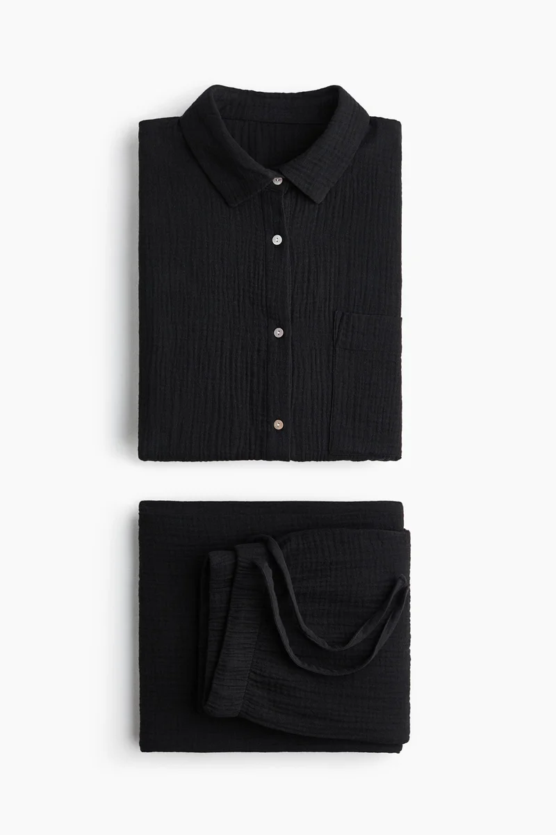 H&M Cotton muslin pyjamas