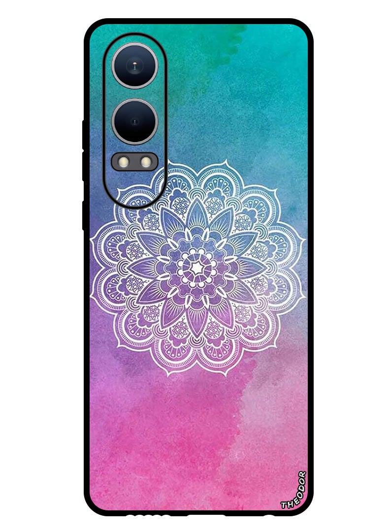 Theodor Protective Case Anti Scratch Shock Proof Bumper Cover For OnePlus Nord CE4 Lite Flower At Center - Image 1