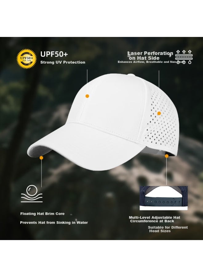 Fancet Men's Laser Mesh Breathable Baseball Cap Water-repellent Quick-dry Sports Hat Extra Large Deep Fit Visor Cap - Image 2
