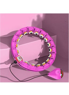 SYOSI Smart Hula Hoop, Weighted Hula Hoop Infinity Smart Hoops with Counter, Hula Circle Detachable Fitness Ring with 360 Degree Auto-Spinning Ball Massage, Adult Fitness for Weight Loss  - Image 2