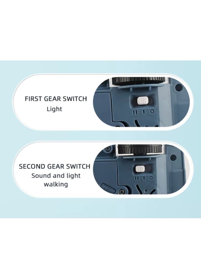 سيارة الشرطة مع تروس ملوّنة متحركة وأضواء وموسيقى وحركة أوتوماتيكية – موديل 8870 للأطفال +3 سنوات - Image 3