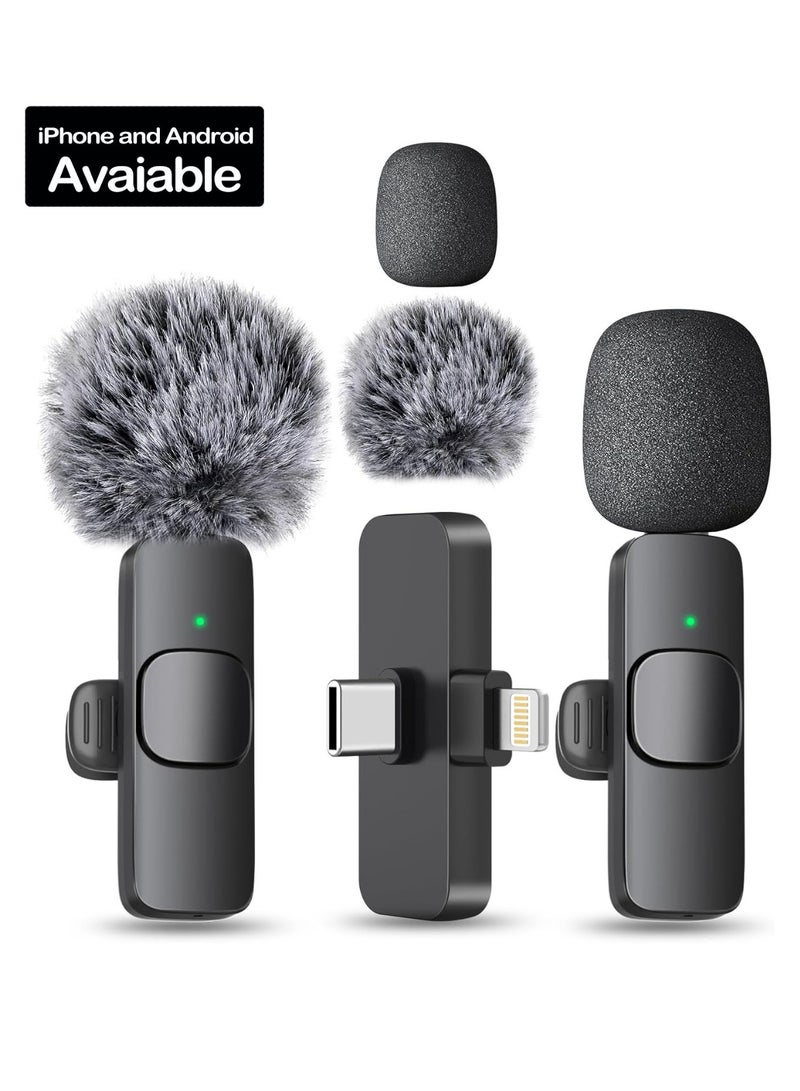 CoomBe Wireless Mini Microphone for iPhone, Android Phone - Lavalier Lapel Mic for Audio Video Recording - Clip on Content Creator Microphones for YouTube Tiktok Podcast Vlogging - Image 1