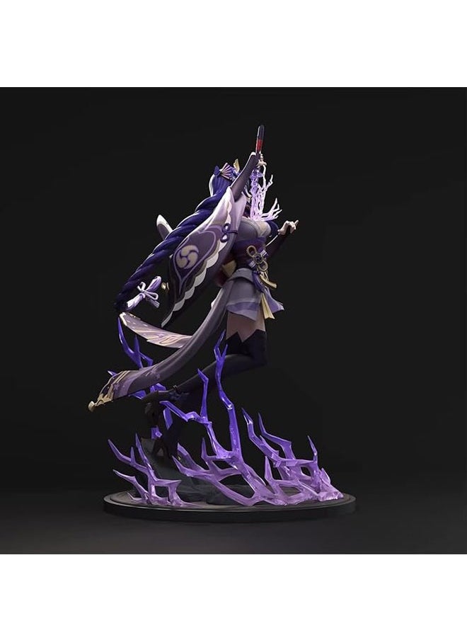 Generic Genshin Inazuma Raiden General Thunder Silence Extinguishing Figure Thor Game Two-Dimensional Model Ornament Gift Peripheral  - Image 3