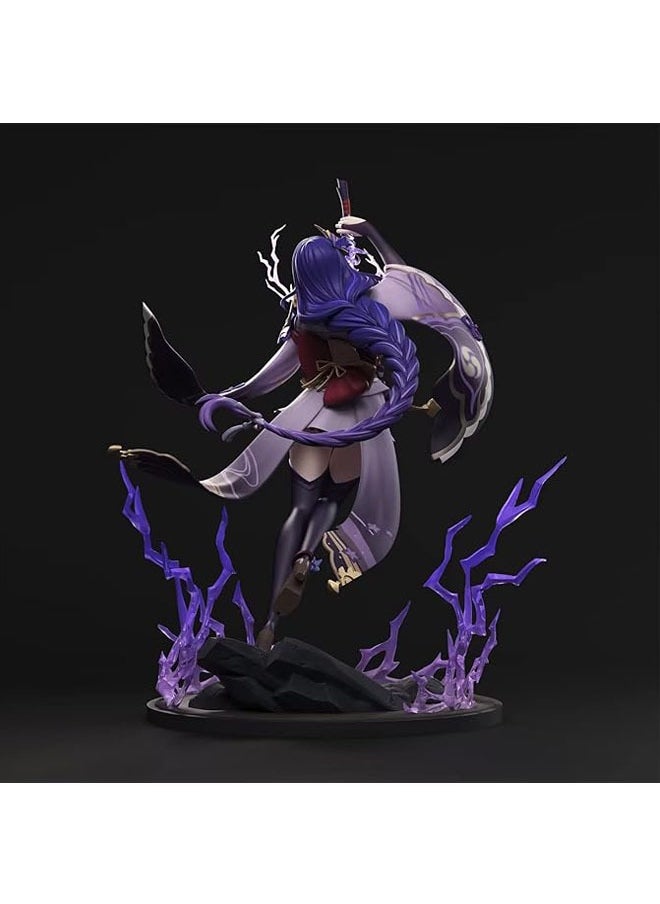 Generic Genshin Inazuma Raiden General Thunder Silence Extinguishing Figure Thor Game Two-Dimensional Model Ornament Gift Peripheral  - Image 4