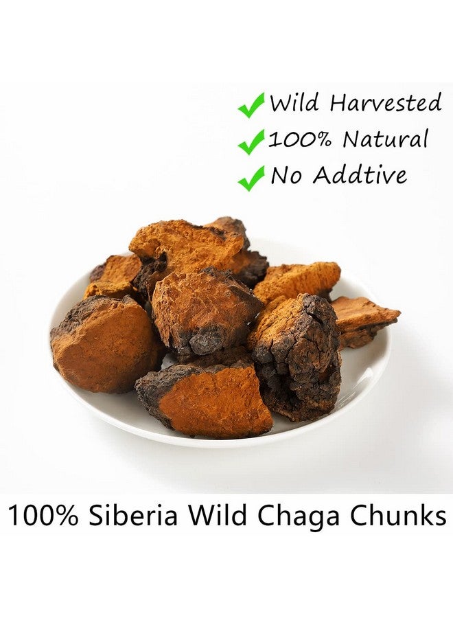 ULTHMOK Premium Chaga Mushroom Chunks 7 Oz/199g,Selected Natural Chaga Mushroom Tea,100% Siberian Wild Harvested. - Image 3