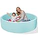 WINTECY Memory Foam Ball Pit for Kids Soft Ball Pool Round Ball Pit for Toddlers PlayBalls are NOT Included Light Blue 128CM504IN - Image 2