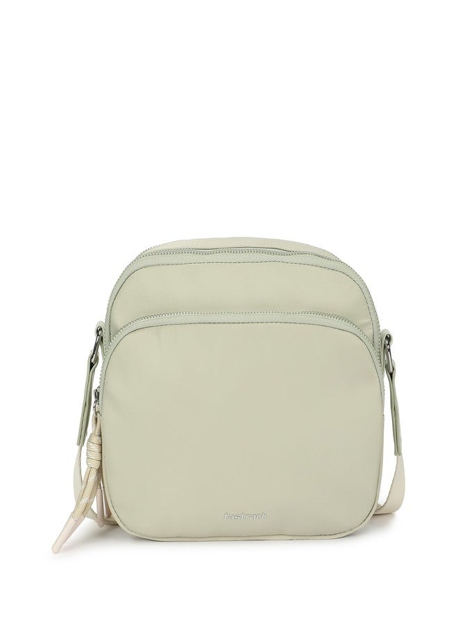 Fastrack Cloud Carry Sling | Lightweight Nylon Sling Bag for Women | Dual Compartments, Organiser Pockets & Adjustable Webbing Strap - Image 1