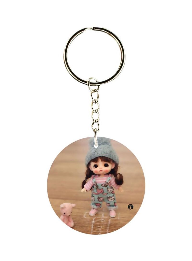 RKN Doll Printed Plastic Keychain