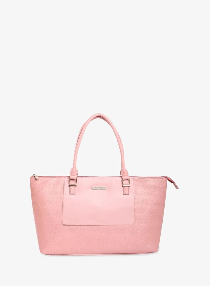 CAPRESE FIONA LAPTOP TOTE LARGE LT. PINK