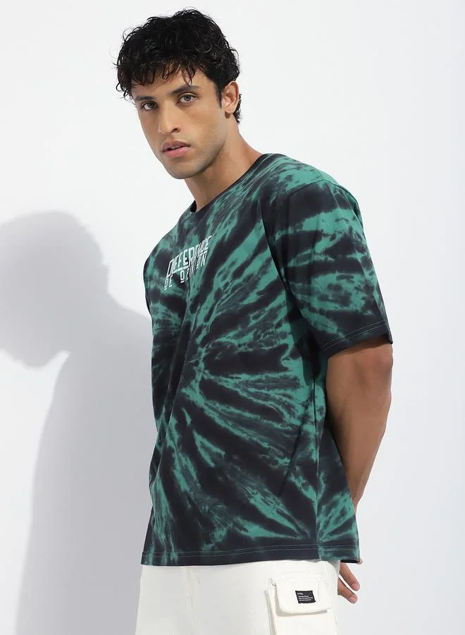 ديفيرينس أوف أوبينيون تيشيرت بطبعة تاي داي وقصة واسعة للرجال