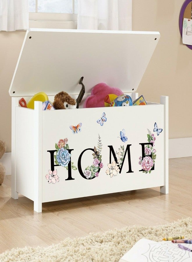 Aurbhosa Home Wall Sticker Vintage Flower Wall Decal Colorful Floral Butterfly Wall Art Mural Peel and Stick Word Quotes Home Wall Stickers for Living Room - Image 4