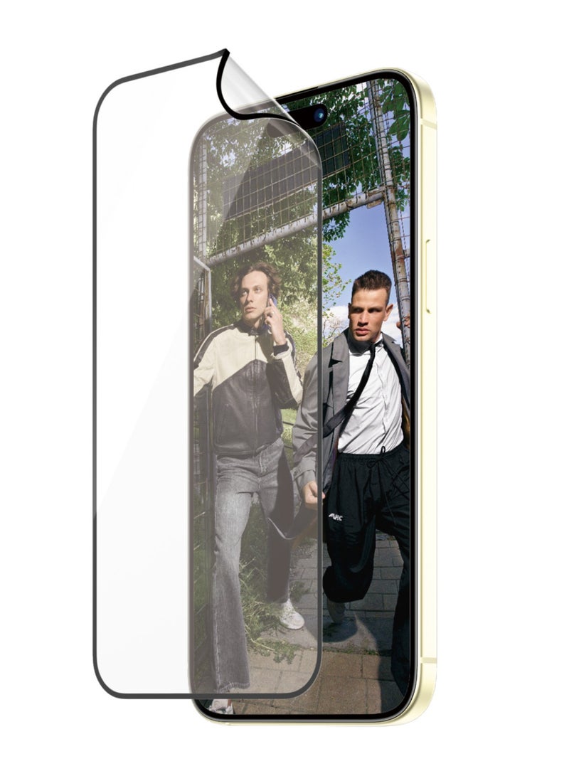 PanzerGlass حماية شاشة بانزر جلاس™ الصديقة للبيئة لمصفوفة آيفون 15 بلس - حماية، إطالة وإحداث فرق - مع مساعدة التركيب لتسهيل التثبيت - Image 2