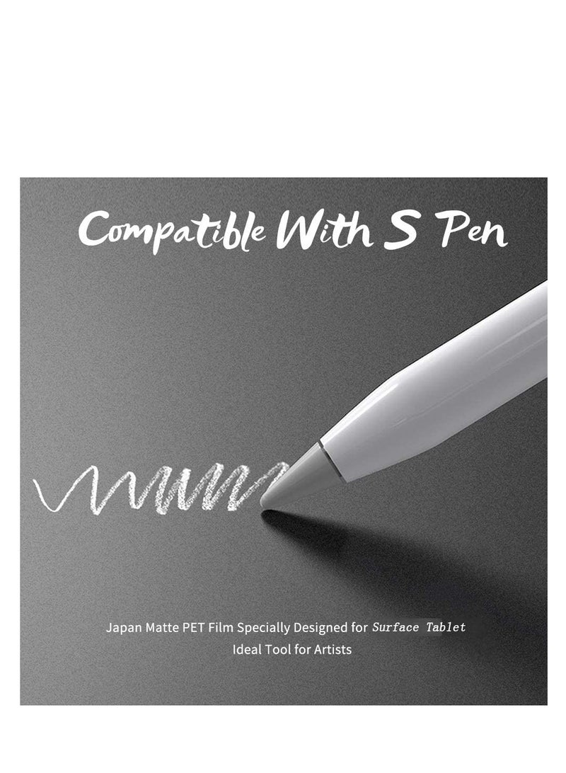حامي شاشة شعور الورق لمايكروسوفت سيرفيس برو 10 2024 / سيرفيس برو 9 2022 / سيرفيس برو 8 (13 بوصة) / سيرفيس برو X، فيلم واقي غير لامع مضاد للوهج متوافق مع قلم اللمس للرسم والكتابة - Image 2
