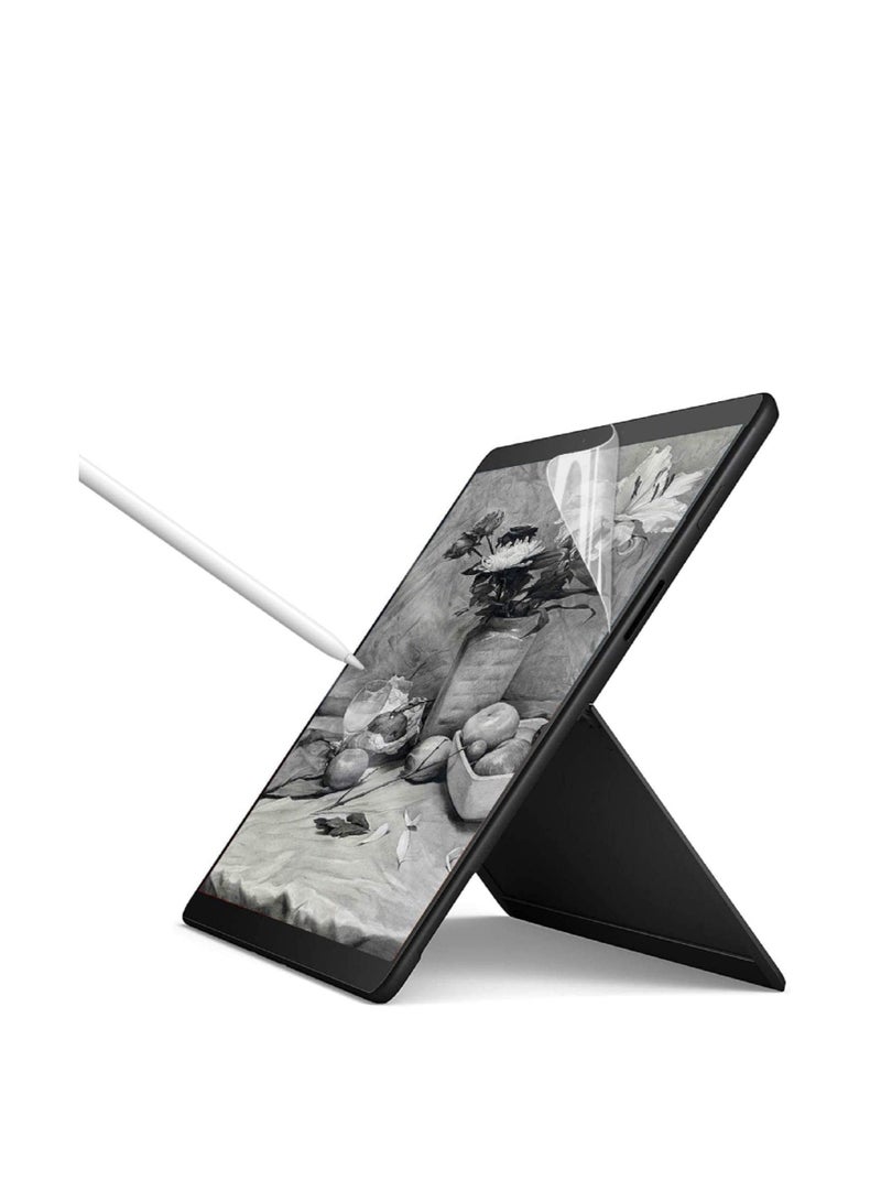 حامي شاشة شعور الورق لمايكروسوفت سيرفيس برو 10 2024 / سيرفيس برو 9 2022 / سيرفيس برو 8 (13 بوصة) / سيرفيس برو X، فيلم واقي غير لامع مضاد للوهج متوافق مع قلم اللمس للرسم والكتابة - Image 1