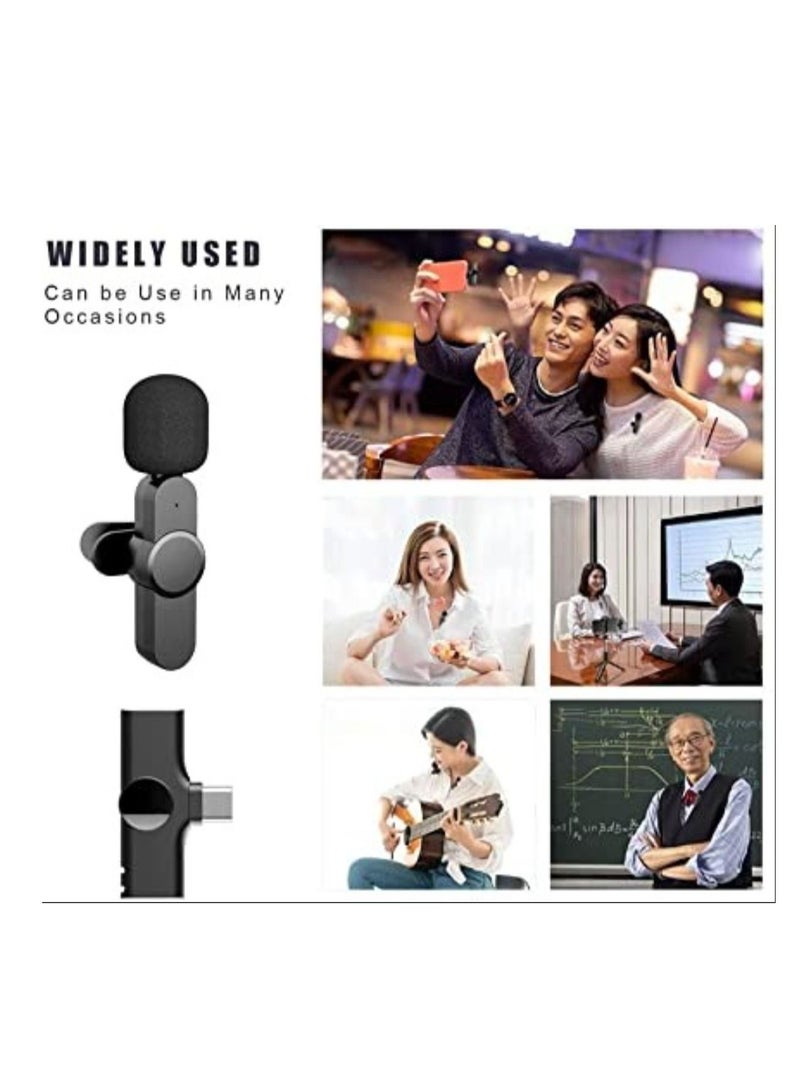 2 in 1 iphone or type-c Wireless Lavalier Microphone For IPhone, Plug Play, Portable Audio Video Recording Mic for Youtube, Live Stream, Vlog, Interview, Laptops PC - Image 2