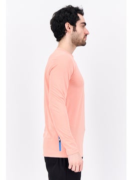 Avalanche Men Sportwear Fit Long Sleeves Outdoor T-Shirt, Pink Combo  - Image 2