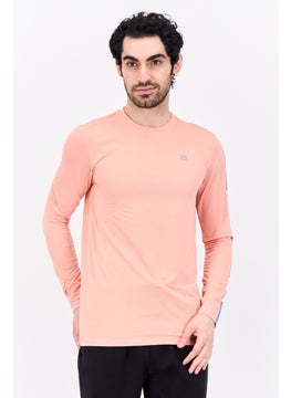 Avalanche Men Sportwear Fit Long Sleeves Outdoor T-Shirt, Pink Combo  - Image 1