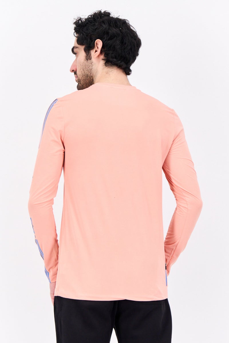 Avalanche Men Sportswear Fit Long Sleeves Outdoor T-Shirt, Pink - Image 2