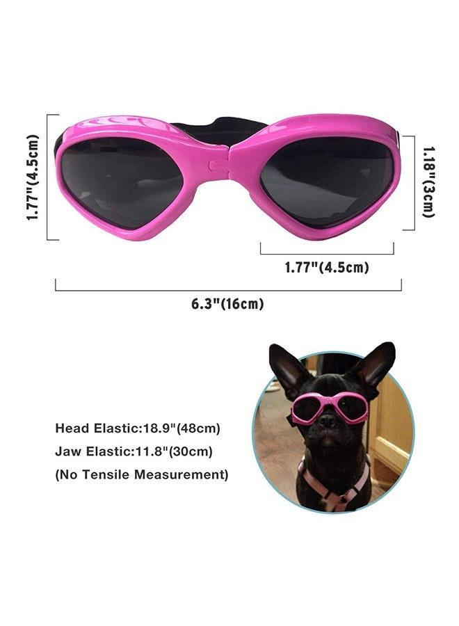 NIBEMINENT Stylish And Fun Pet Sunglasses Pink ‎15.2 x 4.8 4.2cm - Image 3