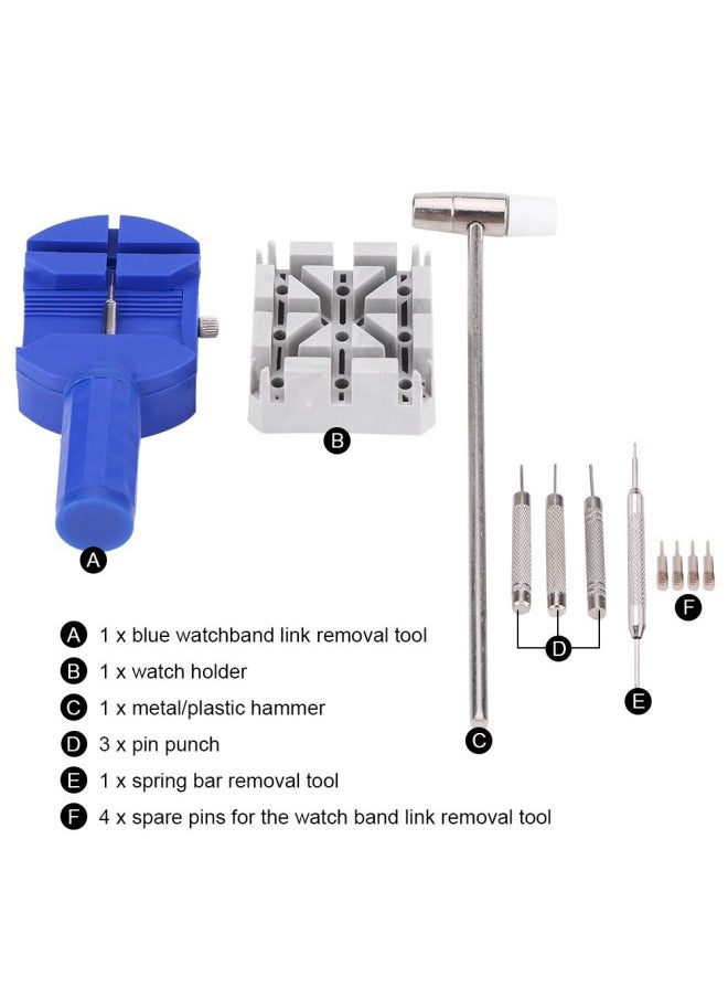 Generic - Watch Repair Tool Watch Repair Kit Watchmaker Kit Watch Repair Tool Kit Watch Repair 11pcs Watch Repair Tool Watchmaker Kit For Replacing Shortening Lengthening Watchband - Image 1