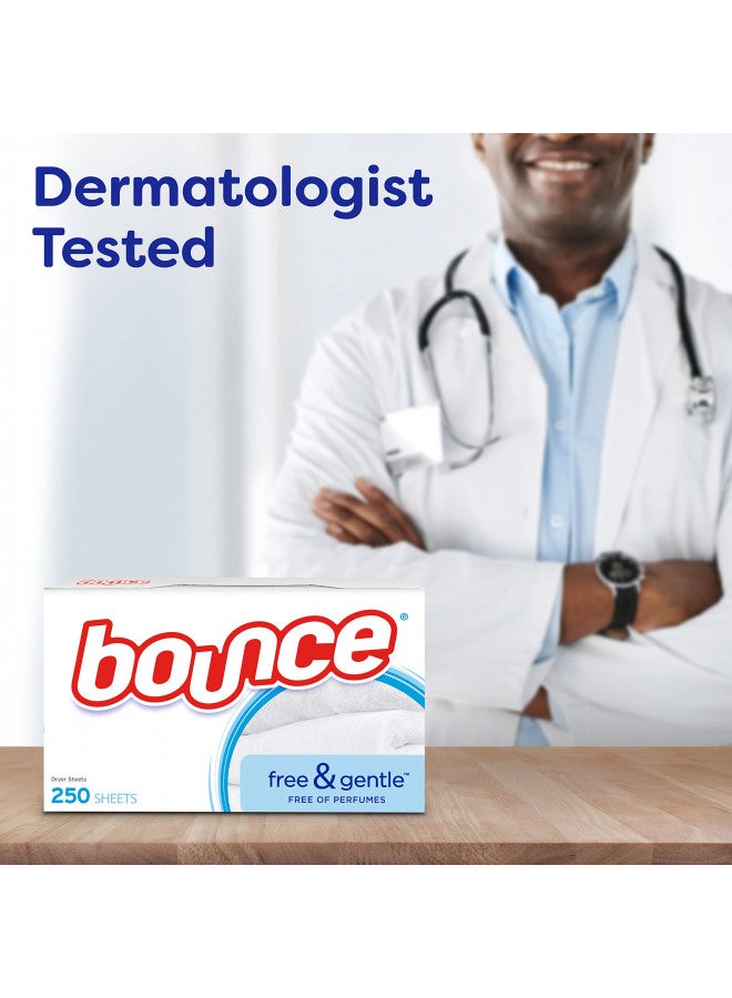 Bounce Free & Gentle Unscented Fabric Softener Dryer Sheets for Sensitive Skin, 120 Count - Image 3