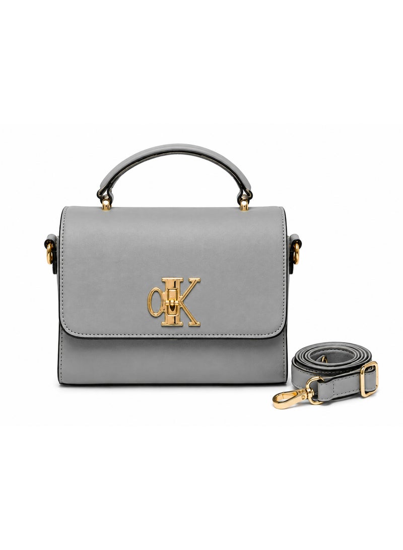 Kanaz "Classic Queen" Women's Handbag – Elegant Crossbody Shoulder Bag with Luxury Gold Hardware & Adjustable Strap, Structured Fashion Purse - Image 1