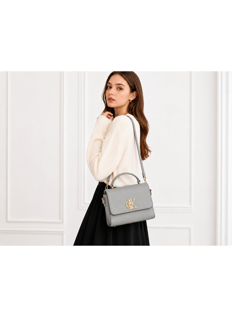 Kanaz "Classic Queen" Women's Handbag – Elegant Crossbody Shoulder Bag with Luxury Gold Hardware & Adjustable Strap, Structured Fashion Purse - Image 2