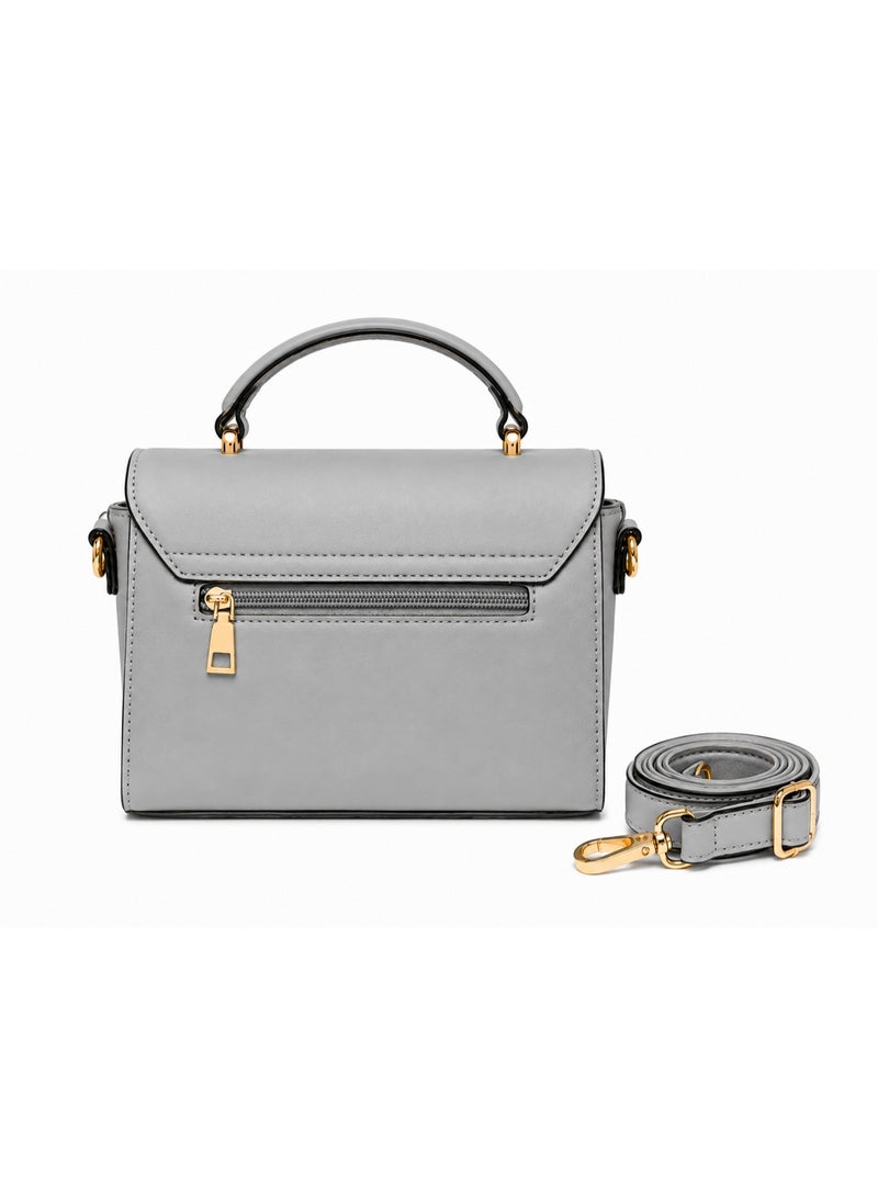 Kanaz "Classic Queen" Women's Handbag – Elegant Crossbody Shoulder Bag with Luxury Gold Hardware & Adjustable Strap, Structured Fashion Purse - Image 3