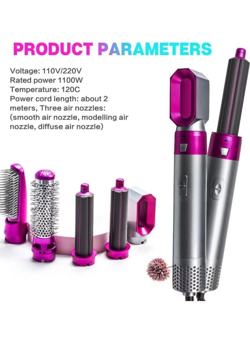 ELTRAZONE 5 in 1 Hair Dryer Brush with Hair Volumizer,Hot Air Brush,Scalp Massager,Curler and Straightener for Women Hair Styling - Image 5