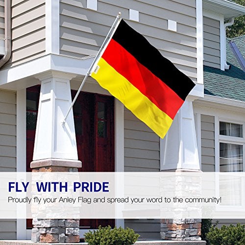 Anley Fly Breeze 3x5 Foot Germany Flag - Vivid Color and Fade proof - Canvas Header and Double Stitched - German Flags Polyester with Brass Grommets 3 X 5 Ft - Image 2