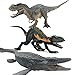 EOIVSH 3PCS Dinosaur Toys Set Tyrannosaurus Raptor Vastatosaurus Rex Mosasaurus Large Plastic Dinosaur Figures Dinosaur Figurine Toys for GiftCake TopperParty Favor - Image 2