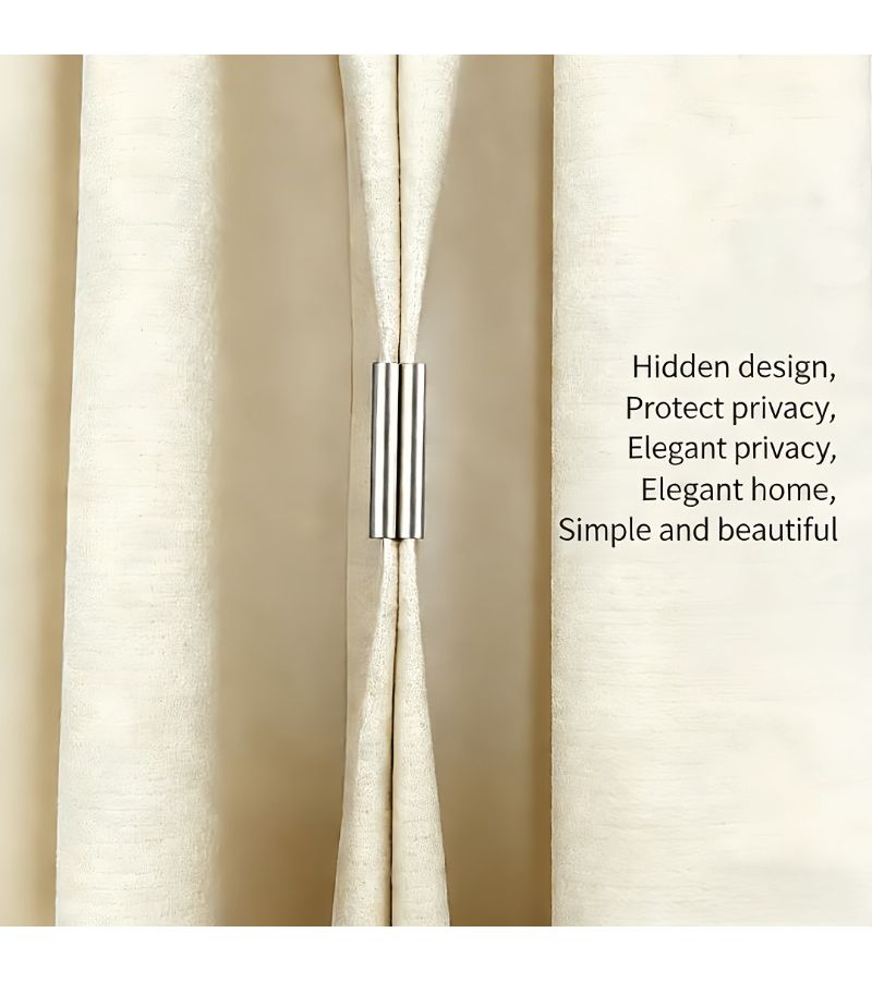 4 Pairs Magnetic Curtain Clips Keep Curtains Closed Prevent Light Leakage For Indoor And Outdoor Use In Homes Bedrooms And Offices - Image 4